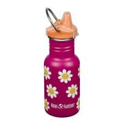 Klean Kanteen - Kid Classic Narrow flaske 0,35L med tutelokk Happy Flo...