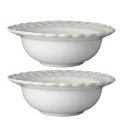 PotteryJo - Tulipa dyp tallerken 17 cm 2 stk hvit