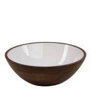 Sögne Home - Bolle mangotre 30 cm rustic brown/hvit