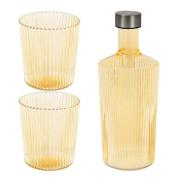 Paveau - Ribbed Elegance gaveeske Cable 3 deler gul