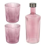 Paveau - Ribbed Elegance gaveeske Broome 3 deler burgunder