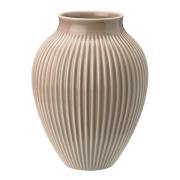 Knabstrup Keramik - Ripple vase 27 cm matt dusty rose