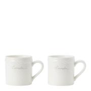 Lexington - Icons espressokrus 10 cl 2 stk hvit/beige