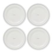 Lexington - Icons tallerken 28 cm 4 stk hvit/blå