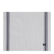 Lexington - Icons stripete oxford serviett 40x50 cm hvit/dress blå
