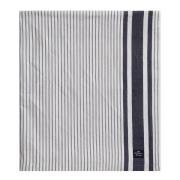 Lexington - Icons stripete oxfordduk 180x180 cm hvit/dress blå
