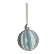 Lene Bjerre - Nomillia juledekorasjon 8 cm blå/benhvit