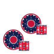 Bialetti - Joyful espressokopp m/underskål 4 deler 7 cl