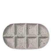 Sagaform - Ditte serveringsfat 36x20x3,5 cm grå/svart