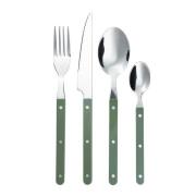Stiernholm - Prima Verde bestikksett 4 stk stål/grønn