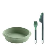 Lékué - Essential Kit silikonform og redskap til airfryer grønn