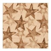 Ambiente - Serviett 33x33 cm 20 stk Watercolour Stars brun