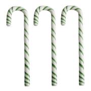 Kosta Boda - Polka stav 17 cm 3 stk hvit/grønn