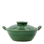 House Doctor - Diva krukke med lokk 20x16,5x9,5 cm grønn