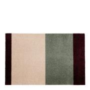 Tica Copenhagen - Stripes horisontal gulvmatte 120x67 cm bordeaux/gree...