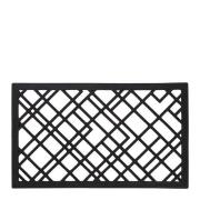 Tica Copenhagen - Lines dørmatte gummi 75x45x1 cm svart