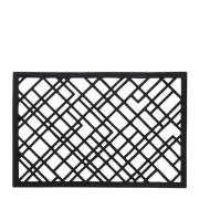 Tica Copenhagen - Lines dørmatte gummi 90x60x1 cm svart