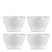 Aida - Groovy stentøy eggeglass 4 stk gaveeske hvit