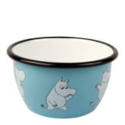 Muurla - Mummi emaljeskål 60 cl Mummitrollet blå