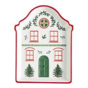 Spode - Christmas Village fat 18 cm rød