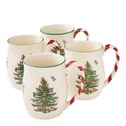 Spode - Kopp Christmas Tree 40 cl 4 stk peppermint