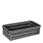 Handed By - Fit Double Tiny oppbevaringskurv 24x12x7 cm dark grey