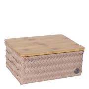 Handed By - Top Fit Medium høy oppbevaringskurv m/lokk 24x18x11 cm caf...