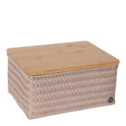 Handed By - Top Fit stor oppbevaringskurv m/lokk 31x23x15 cm caffè lat...