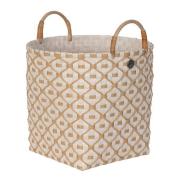 Handed By - Ivy & Rose medium kurv m/håndtak 30x27 cm champagne