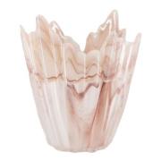 Holmen - Alvo telysholder 12,5 cm rosa/hvit