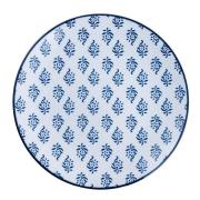 Stiernholm - Sakura asjett 19 cm hvit/blå