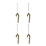 House Doctor - Stik julepynt 4 stk gull