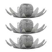 House Doctor - Starry lysestake i jern 3 stk sølv