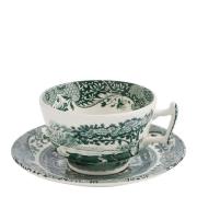 Spode - Heritage Green Italian tekopp med skål 20 cl