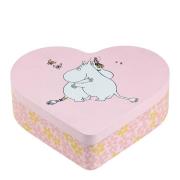 Muurla - Mummi metallboks hjerteformet Klem 18x14,5 cm rosa
