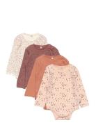 Body Ls Ao-Printed Bodies Long-sleeved Multi/patterned Pippi