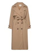 Onlchloe Trenchcoat Double B. Otw Noos Trench Coat Kåpe Brown ONLY