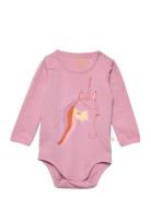 Sgellen Unicorn Ls Body Bodies Long-sleeved Pink Soft Gallery