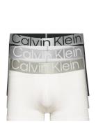 Trunk 3Pk Boksershorts White Calvin Klein