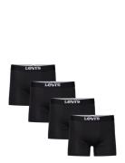 Levis Men Solid Basic Boxer Brief Org Co 4P Ecom Boksershorts Black Le...