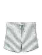 Otto Seersucker Swim Pants Badeshorts Blue Liewood