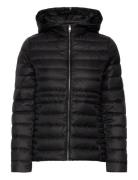 Feminine Lw Down Jacket Fôret Jakke Black Tommy Hilfiger