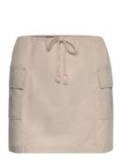 Cargo Skirt Kort Skjørt Beige Gina Tricot