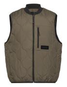 Light Weight Vest Vest Khaki Green Tom Tailor