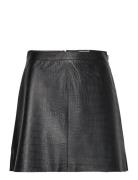 Objsalie Mw Short L Skirt 128 Kort Skjørt Black Object