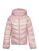 Kmgnewtalia Nea Quiltd Aop Jacket Cp Otw Fôret Jakke Pink Kids Only