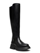 Biahailey Knee High Boot Crust Høye Støvletter Black Bianco