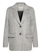 Fqsalo-Jacket Ulljakke Jakke Grey FREE/QUENT