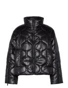 Slfmika Short Quilted Jacket Fôret Jakke Black Selected Femme