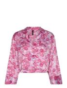 Jacket Ls Satin Macaron Topp Pink Hunkemöller